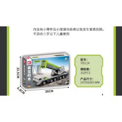 SEMBO 705115 ZOOMLION MÁY ỦI bộ đồ chơi xếp lắp ráp ghép mô hình ZOOMLION BULLDOZER 568 khối