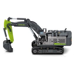 SEMBO 705117 ZOOMLION MÁY XÚC bộ đồ chơi xếp lắp ráp ghép mô hình ZOOMLION EXCAVATOR 664 khối