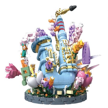 WANGAO 288015 HOA KÈN SAXOPHONE bộ đồ chơi xếp lắp ráp ghép mô hình Creator Sáng Tạo