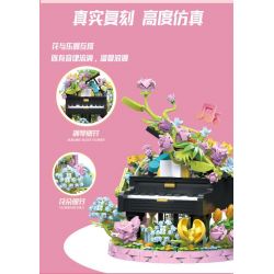 WANGAO 288017 HOA ĐÀN PIANO bộ đồ chơi xếp lắp ráp ghép mô hình Creator Sáng Tạo