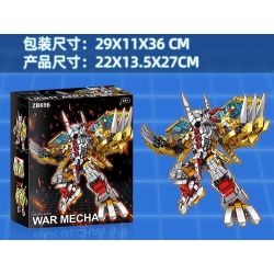 ZB696 DIGIMON BATTLEGREYMON bộ đồ chơi xếp lắp ráp ghép mô hình Movie & Game WAR MECHA Phim Và Trò Chơi 1200 khối