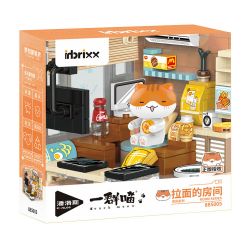 INBRIXX 885005 NẾU LỊCH SỬ LÀ MỘT ĐÀN MÈO PHÒNG RAMEN bộ đồ chơi xếp lắp ráp ghép mô hình Movie & Game Phim Và Trò Chơi 263 khối