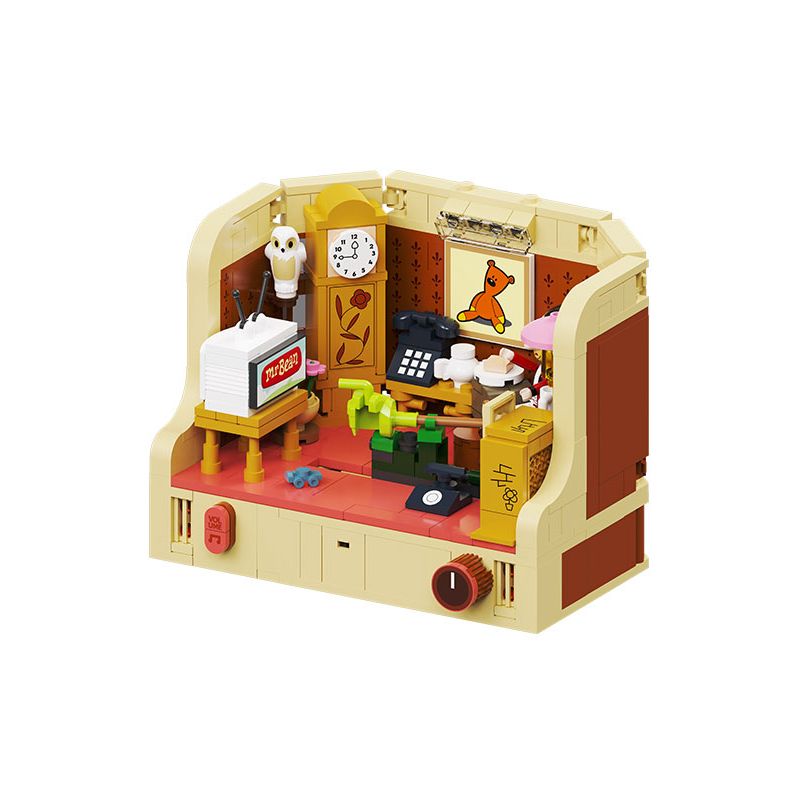 AREA-X AB0036 0036 MR. BEAN PHÒNG KHÁCH CỦA bộ đồ chơi xếp lắp ráp ghép mô hình Movie & Game MR. BEAN LIVING ROOM Phim Và Trò Chơi