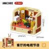 AREA-X AB0036 0036 MR. BEAN PHÒNG KHÁCH CỦA bộ đồ chơi xếp lắp ráp ghép mô hình Movie & Game MR. BEAN LIVING ROOM Phim Và Trò Chơi