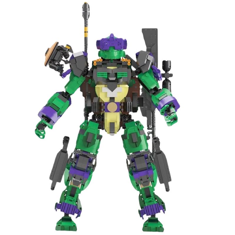 WANGAO 288006 NINJA RÙA ĐỘT BIẾN TUỔI TEEN DONATELLO bộ đồ chơi xếp lắp ráp ghép mô hình Movie & Game PURPLE MECHA Phim Và Trò Chơi