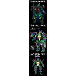WANGAO 288006 NINJA RÙA ĐỘT BIẾN TUỔI TEEN DONATELLO bộ đồ chơi xếp lắp ráp ghép mô hình Movie & Game PURPLE MECHA Phim Và Trò Chơi