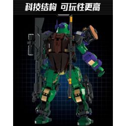 WANGAO 288006 NINJA RÙA ĐỘT BIẾN TUỔI TEEN DONATELLO bộ đồ chơi xếp lắp ráp ghép mô hình Movie & Game PURPLE MECHA Phim Và Trò Chơi