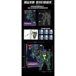 WANGAO 288006 NINJA RÙA ĐỘT BIẾN TUỔI TEEN DONATELLO bộ đồ chơi xếp lắp ráp ghép mô hình Movie & Game PURPLE MECHA Phim Và Trò Chơi