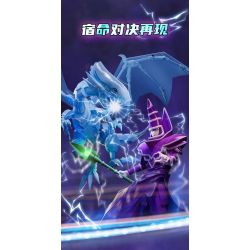 AREA-X AB0040 0040 YU-GI-OH! PHÁP SƯ BÓNG TỐI bộ đồ chơi xếp lắp ráp ghép mô hình Movie & Game DARK MAGICIAN Phim Và Trò Chơi