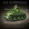 QuanGuan 100272 Quan Guan 100272 TĂNG HẠNG TRUNG M4 SHERMAN (75) (LOẠI HẠN) bộ đồ chơi xếp lắp ráp ghép mô hình Military Army Quân Sự Bộ Đội 480 khối