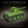 QuanGuan 100272 Quan Guan 100272 TĂNG HẠNG TRUNG M4 SHERMAN (75) (LOẠI HẠN) bộ đồ chơi xếp lắp ráp ghép mô hình Military Army Quân Sự Bộ Đội 480 khối