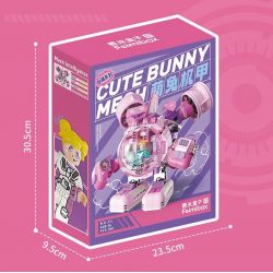 FEMIBOX S2286 2286 S2223 2223 S2287 2287 MÁY THỎ DỄ THƯƠNG bộ đồ chơi xếp lắp ráp ghép mô hình CUTE BUNNY MECH 357 khối