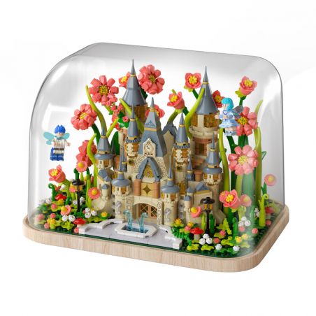 FEMIBOX S2238 2238 LÂU ĐÀI HUALIN bộ đồ chơi xếp lắp ráp ghép mô hình GARDEN CASTLE 1031 khối