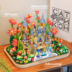 FEMIBOX S2238 2238 LÂU ĐÀI HUALIN bộ đồ chơi xếp lắp ráp ghép mô hình GARDEN CASTLE 1031 khối