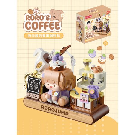 FEMIBOX S2310 2310 HỘP HƯƠNG LIỆU SỐT THỊT MÁY PHA CÀ PHÊ bộ đồ chơi xếp lắp ráp ghép mô hình RORO JUMP 343 khối