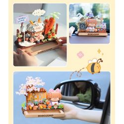 FEMIBOX S2310 2310 HỘP HƯƠNG LIỆU SỐT THỊT MÁY PHA CÀ PHÊ bộ đồ chơi xếp lắp ráp ghép mô hình RORO JUMP 343 khối