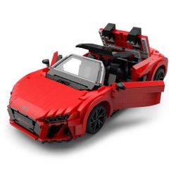 RASTAR 93800-Y 93800 AUDI R8 SPYDER tỷ lệ 1:14 bộ đồ chơi xếp lắp ráp ghép mô hình Speed Champions Racing Cars Đua Xe Công Thức 1440 khối