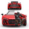 RASTAR 93800-Y 93800 AUDI R8 SPYDER tỷ lệ 1:14 bộ đồ chơi xếp lắp ráp ghép mô hình Speed Champions Racing Cars Đua Xe Công Thức 1440 khối