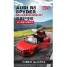 RASTAR 93800-Y 93800 AUDI R8 SPYDER tỷ lệ 1:14 bộ đồ chơi xếp lắp ráp ghép mô hình Speed Champions Racing Cars Đua Xe Công Thức 1440 khối