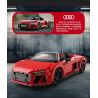 RASTAR 93800-Y 93800 AUDI R8 SPYDER tỷ lệ 1:14 bộ đồ chơi xếp lắp ráp ghép mô hình Speed Champions Racing Cars Đua Xe Công Thức 1440 khối