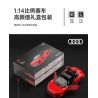 RASTAR 93800-Y 93800 AUDI R8 SPYDER tỷ lệ 1:14 bộ đồ chơi xếp lắp ráp ghép mô hình Speed Champions Racing Cars Đua Xe Công Thức 1440 khối