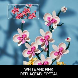 92202 CHẬU CÂY PHONG LAN bộ đồ chơi xếp lắp ráp ghép mô hình Creator ORCHID Sáng Tạo 1001 khối