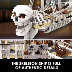 92208 TÀU XƯƠNG bộ đồ chơi xếp lắp ráp ghép mô hình Pirates Of The Caribbean SKELETON SHIP Cướp Biển Vùng Caribe 1592 khối