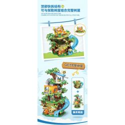 TOP TOY TC2026 2026 VẸT NHỎ BEBE NGOẠI Ô THIÊN ĐƯỜNG HỐ CÂY bộ đồ chơi xếp lắp ráp ghép mô hình Movie & Game Phim Và Trò Chơi 640 khối