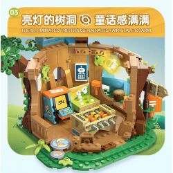 TOP TOY TC2026 2026 VẸT NHỎ BEBE NGOẠI Ô THIÊN ĐƯỜNG HỐ CÂY bộ đồ chơi xếp lắp ráp ghép mô hình Movie & Game Phim Và Trò Chơi 640 khối