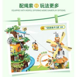 TOP TOY TC2026 2026 VẸT NHỎ BEBE NGOẠI Ô THIÊN ĐƯỜNG HỐ CÂY bộ đồ chơi xếp lắp ráp ghép mô hình Movie & Game Phim Và Trò Chơi 640 khối