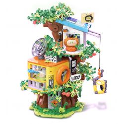 TOP TOY TC2027 2027 VẸT NHỎ BEBE NGOẠI Ô NGÔI NHÀ TRÊN CÂY PHIÊU LƯU bộ đồ chơi xếp lắp ráp ghép mô hình Movie & Game Phim Và Trò Chơi 660 khối