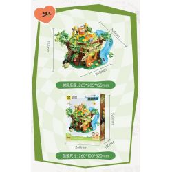 TOP TOY TC2027 2027 VẸT NHỎ BEBE NGOẠI Ô NGÔI NHÀ TRÊN CÂY PHIÊU LƯU bộ đồ chơi xếp lắp ráp ghép mô hình Movie & Game Phim Và Trò Chơi 660 khối