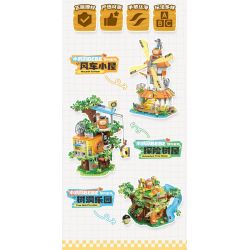 TOP TOY TC2028 2028 VẸT NHỎ BEBE NGOẠI Ô NGÔI NHÀ CỐI XAY GIÓ bộ đồ chơi xếp lắp ráp ghép mô hình Movie & Game Phim Và Trò Chơi 640 khối