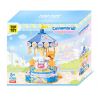 TOP TOY TC2020 2020 CÔNG VIÊN GIẢI TRÍ ĐẦY MÀU SẮC CỦA GIA ĐÌNH SANRIO VÒNG QUAY VUI VẺ CHO CHÚ CHÓ TAI LỚN bộ đồ chơi xếp lắp ráp ghép mô hình