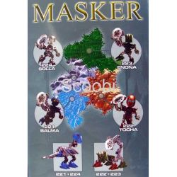 NOT  VHISOLA 8608 Enlighten 221 Qman 221 xếp lắp ráp ghép mô hình CHIẾN BINH SINH HÓA VHISOLA CÒI Bionicle Anh Hùng Toa 27 khối