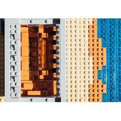 AMAZING BRICK AB11002 11002 THƯ VIỆN CÔ ĐƠN ANAYA bộ đồ chơi xếp lắp ráp ghép mô hình Architecture ARANYA LONELY LIBRARY Công Trình Kiến Trúc 580 khối