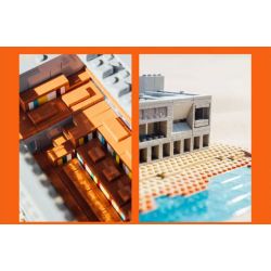 AMAZING BRICK AB11002 11002 THƯ VIỆN CÔ ĐƠN ANAYA bộ đồ chơi xếp lắp ráp ghép mô hình Architecture ARANYA LONELY LIBRARY Công Trình Kiến Trúc 580 khối