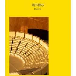 AMAZING BRICK AB11003 11003 NHÀ HÁT ARANYA DIONYSUS bộ đồ chơi xếp lắp ráp ghép mô hình Architecture ARANYA DIONYSUS THEATRE Công Trình Kiến Trúc 1070 khối