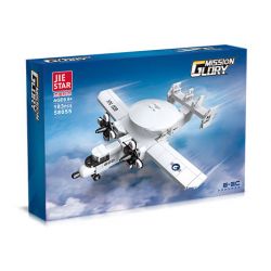 JIESTAR 58055 MÁY BAY CẢNH BÁO SỚM HAWKEYE bộ đồ chơi xếp lắp ráp ghép mô hình Military Army Quân Sự Bộ Đội 183 khối