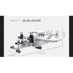 JIESTAR 58055 MÁY BAY CẢNH BÁO SỚM HAWKEYE bộ đồ chơi xếp lắp ráp ghép mô hình Military Army Quân Sự Bộ Đội 183 khối