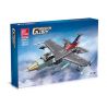JIESTAR 58057 MÁY BAY CHIẾN ĐẤU F-16 FIGHTING FALCON bộ đồ chơi xếp lắp ráp ghép mô hình Military Army Quân Sự Bộ Đội 192 khối