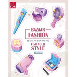 JIESTAR 58127 ĐỒ CHƠI TRANG ĐIỂM bộ đồ chơi xếp lắp ráp ghép mô hình Girl BAZAAR FASHION Con Gái 548 khối