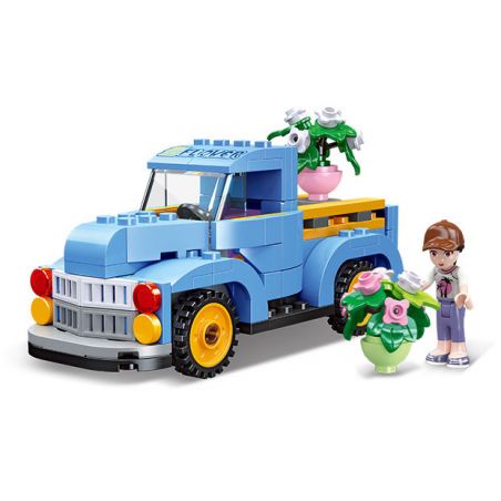 JIESTAR 59232 XE BÁN TẢI bộ đồ chơi xếp lắp ráp ghép mô hình Girl DREAM TOWN Con Gái 172 khối