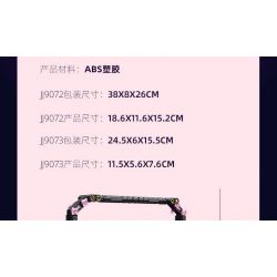 JIESTAR JJ9072 9072 TÚI XÁCH MÀU HỒNG bộ đồ chơi xếp lắp ráp ghép mô hình BAZAAR FASHION 664 khối