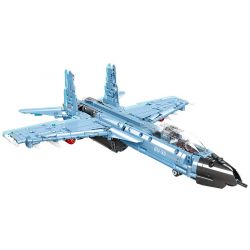 JIESTAR 58122 MÁY BAY CHIẾN ĐẤU GẮN TRÊN SU-35 bộ đồ chơi xếp lắp ráp ghép mô hình Military Army GLORY MISSION Quân Sự Bộ Đội 707 khối
