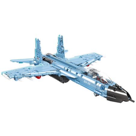 JIESTAR 58122 MÁY BAY CHIẾN ĐẤU GẮN TRÊN SU-35 bộ đồ chơi xếp lắp ráp ghép mô hình Military Army GLORY MISSION Quân Sự Bộ Đội 707 khối