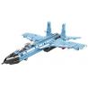 JIESTAR 58122 MÁY BAY CHIẾN ĐẤU GẮN TRÊN SU-35 bộ đồ chơi xếp lắp ráp ghép mô hình Military Army GLORY MISSION Quân Sự Bộ Đội 707 khối