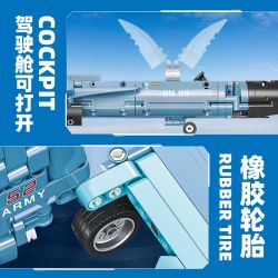 JIESTAR 58122 MÁY BAY CHIẾN ĐẤU GẮN TRÊN SU-35 bộ đồ chơi xếp lắp ráp ghép mô hình Military Army GLORY MISSION Quân Sự Bộ Đội 707 khối