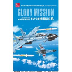 JIESTAR 58122 MÁY BAY CHIẾN ĐẤU GẮN TRÊN SU-35 bộ đồ chơi xếp lắp ráp ghép mô hình Military Army GLORY MISSION Quân Sự Bộ Đội 707 khối