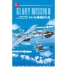 JIESTAR 58122 MÁY BAY CHIẾN ĐẤU GẮN TRÊN SU-35 bộ đồ chơi xếp lắp ráp ghép mô hình Military Army GLORY MISSION Quân Sự Bộ Đội 707 khối